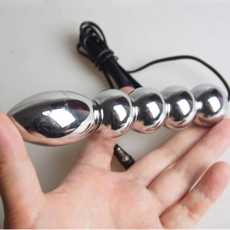 Anal Butt Plugs Electro Shock Penis Cock Ring Electric Shocker Sex E-stim BDSM Toys