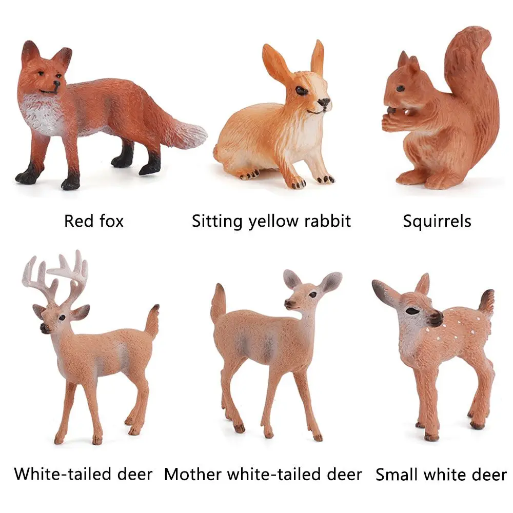 Miniature Forest Animal Figurines Woodland Creatures Figurines Miniatures Aliexpress
