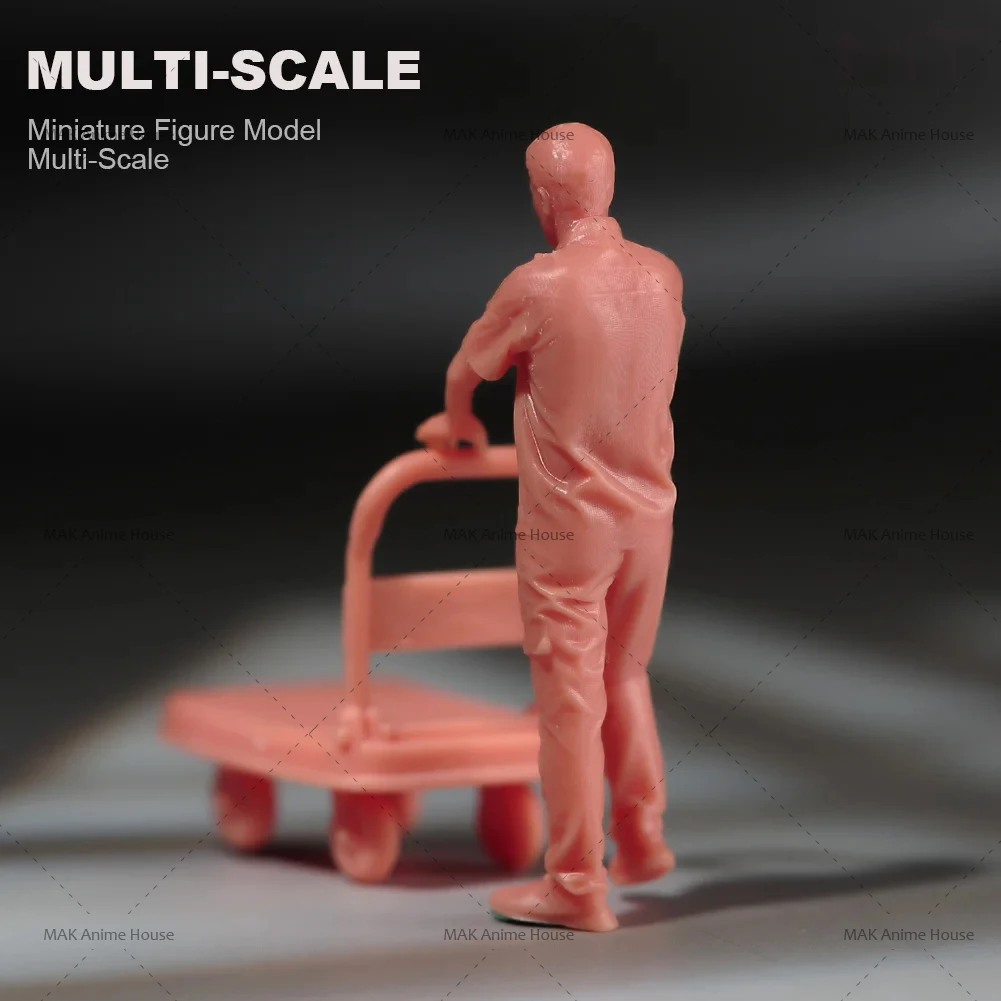 Miniatures 1/64 1/43 1/87 1/24 Figure Car Repairman's Workstation Checks The Car For Refueling Doll Model Home Scene Car Toys image 32