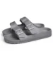 Women's Simple Solid Color Flat Heel Buckle Set with One-Line Birkenstock Slippers Large Size 5
