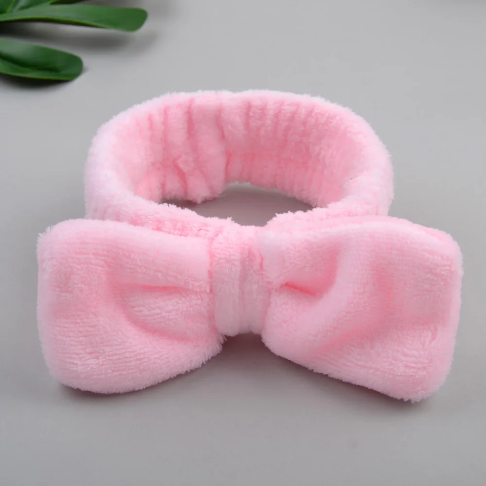 metal hair clips 2022 New OMG Letter Coral Fleece Wash Face Bow Hairbands For Women Girls Headbands Headwear Hair Bands Turban Hair Accessories pearl hair clip Hair Accessories