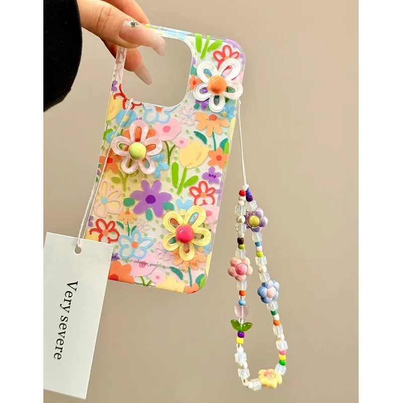 รูปสินค้า เคส 3D ดอกไม้ สวยหรู ใส่ได้ทุกรุ่น iPhone