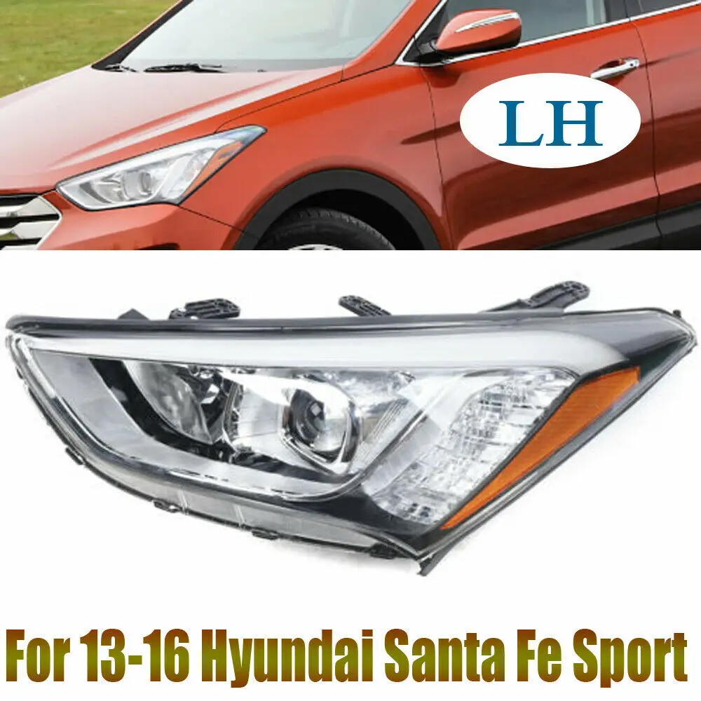 For 2013 2014 2015 2016 Hyundai Santa Fe Headlight Headlamp Left Side OR Right Side 92101-4Z010 2