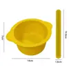 Wax Melting Bowl Silicone Wax Bowl Set with Spatula Sticks Easy Clean Hair Removal Pot Masque Bowl Non-stick Replacement for Wax 5