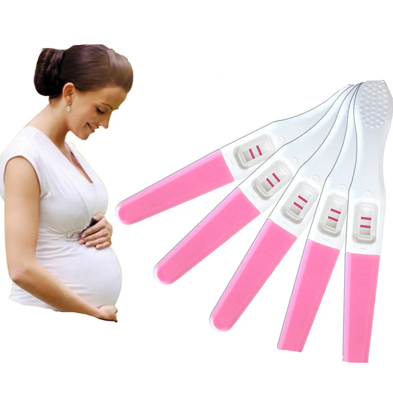 

5Pcs Accurate Early Pregnancy Test Stick Urine Women Home Private Expecting A Baby Health Gynecology HCG Testing Strip