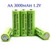 AA 1.2 V 3000mAh Ni-MH 1.2 V Batteries Green Rechargeable Battery Garden Solar Lamp LED Flashlight Lantern Lamp Flashlight 1