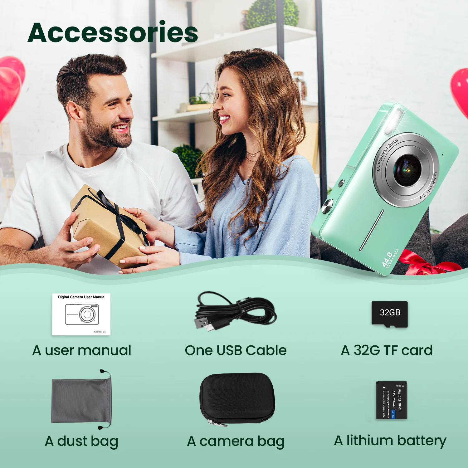 Mini Digital Camera Can Take Pictures 1080 HD Video Small