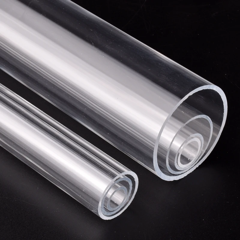 O.D 16~110mm Clear Acrylic Tube Fish Tank Aquarium Supplies Hydroponics Watering Transparent Plexiglass Pipe 20/33/50cm Long 1Pc acrylic tube