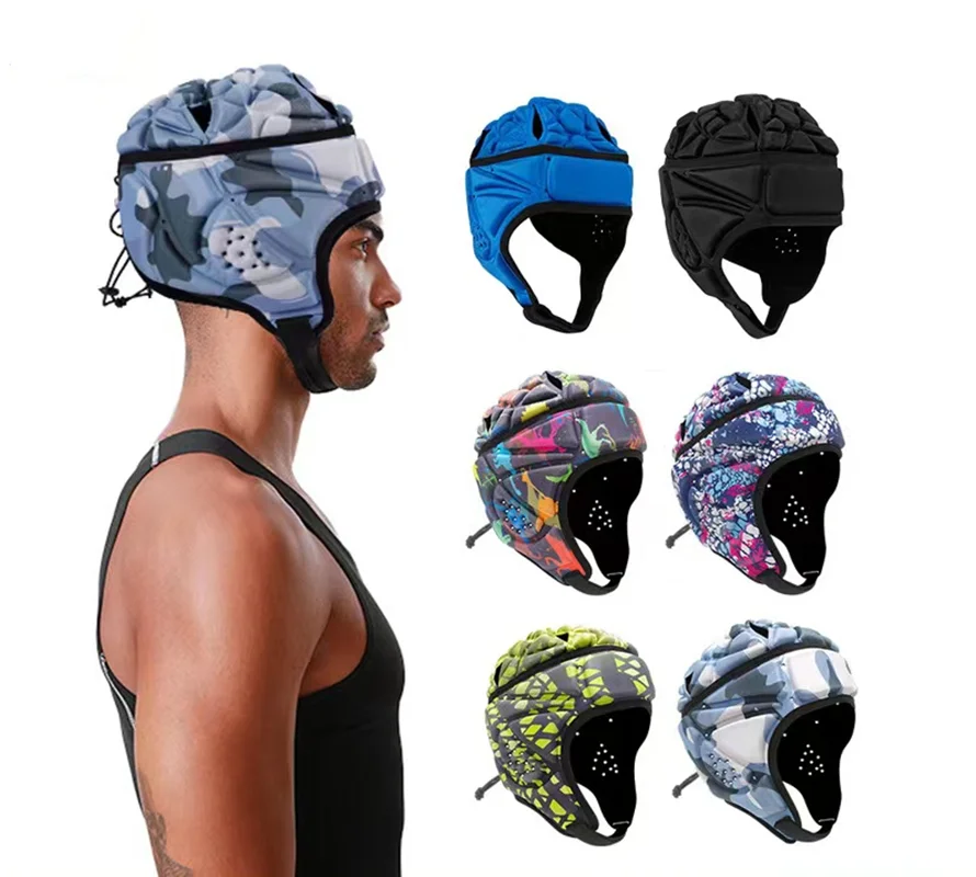Prefessional Football Soccer Helmet Rugby Scrum Cap Headguard Goalie
