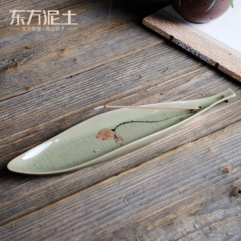 

Lotus Incense Burner Incense Stick and Base Household Indoor Zen Decoration Bedroom the Machine of Incensing Line Incense