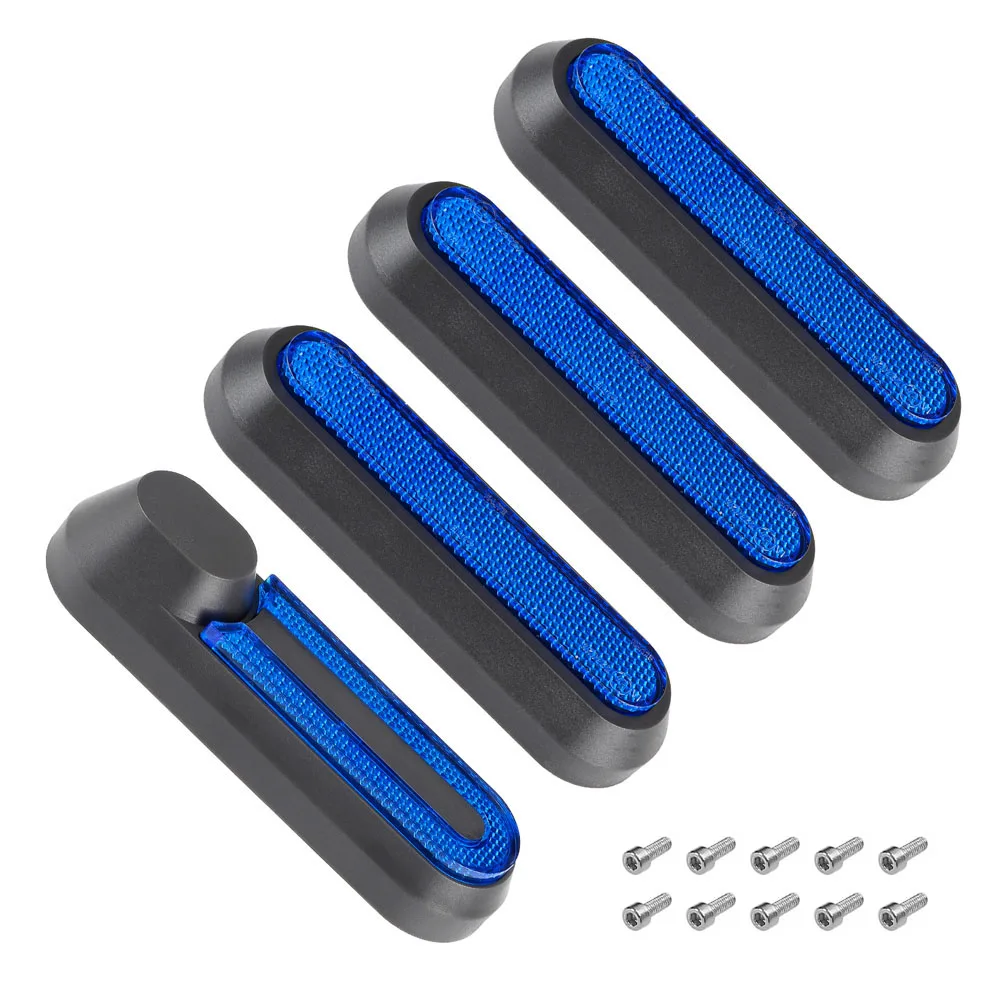 Reflective Front Fork and Rear Wheel Protection Cover for Electric Scooters - White, Red, Blue