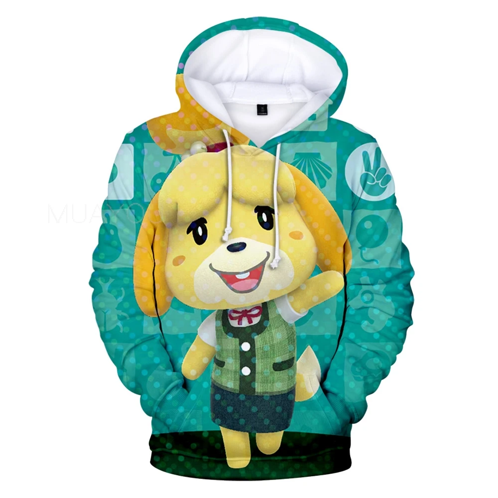 Hoodies men Animal Crossing 3D Sweatshirts Women pullover Cartoon Game Harajuku Funny Student's Hooded Spring/Autumn Tops
