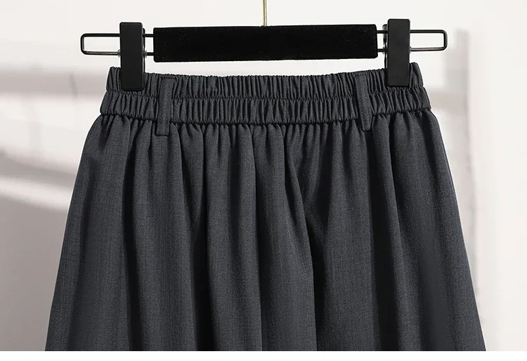 Einfarbiger, vielseitiger mittellanger Rock, plissiert, A-Linie, Maxikleid, Hüfte, Frühling, Sommer, neuer 2026-Stil, halblanger Rock – Detail 28