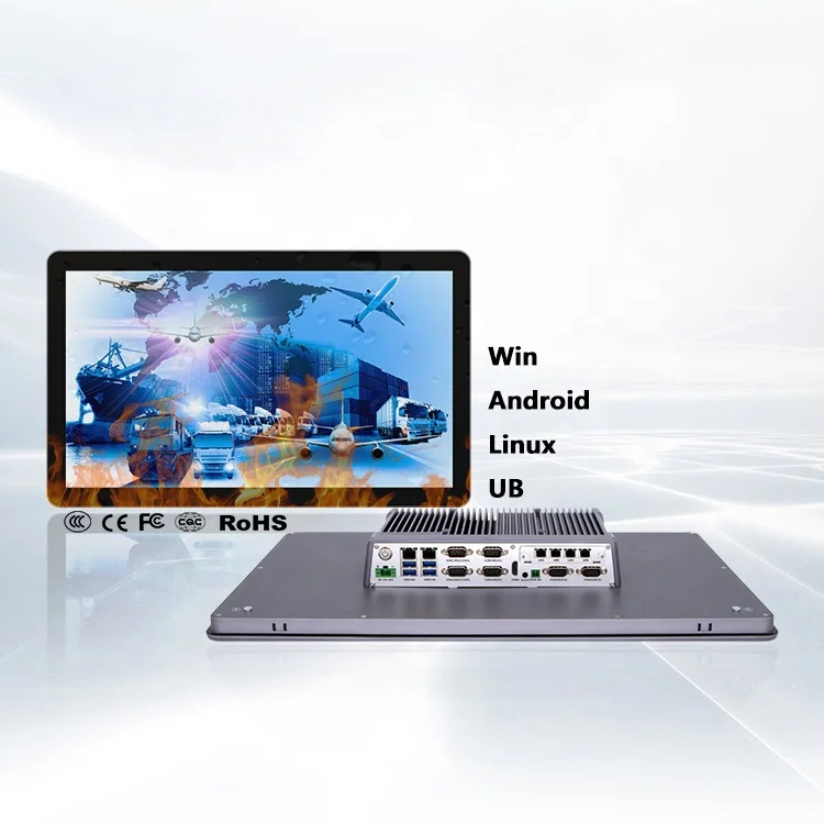 

ipctech linux embedded industrial touch screen panel fanless tablet computer all in one mini