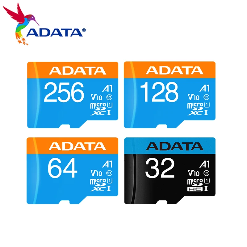 ADATA Premier V10 마이크로 SDXC 128GB 64GB 256GB 클래스 10 SDHC 32GB 고속 메모리 카드 TF 카드(전화용)