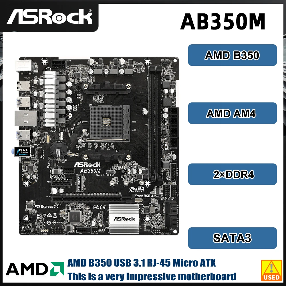 BIOSTAR TB350-BTC AM4 AMD B350 SATA 6Gb/s USB 3.1 ATX AMD