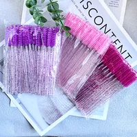 Zanse 300pcs Disposable Mascara Wands Eyelash Brush Spoolies for Eye Lash Extension, Eyebrow and Makeup Crystal Makeup Tool 2
