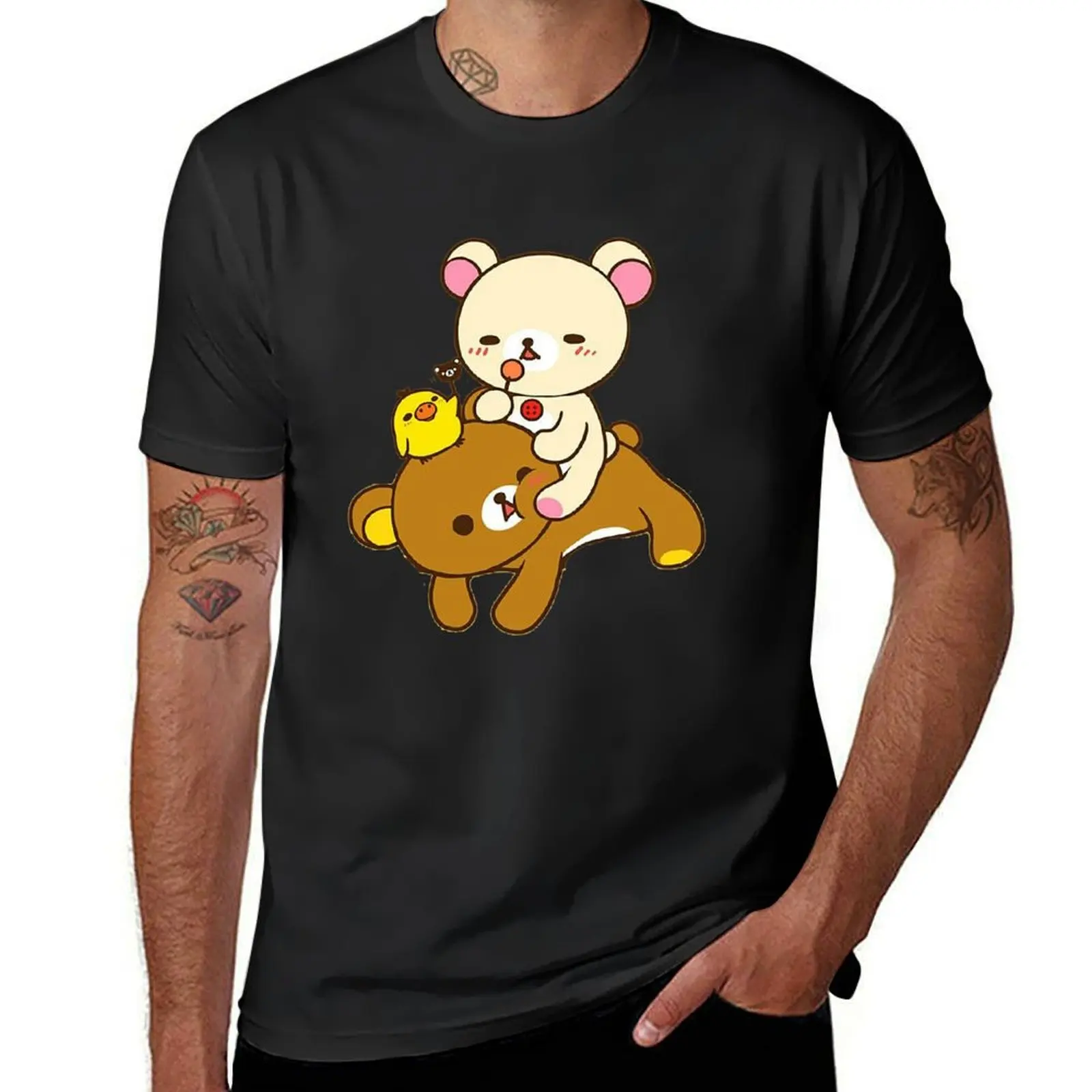 

Rilakkuma T-shirt vintage clothes anime clothes summer tops t shirt men