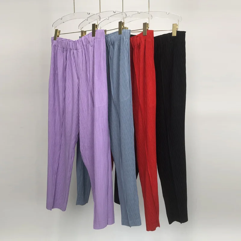 Pleats 2024 New Spring Men's Pleated Casual Pants Fashion Simple And Versatile Pleated Sports Pants Male Men Clothing 3
