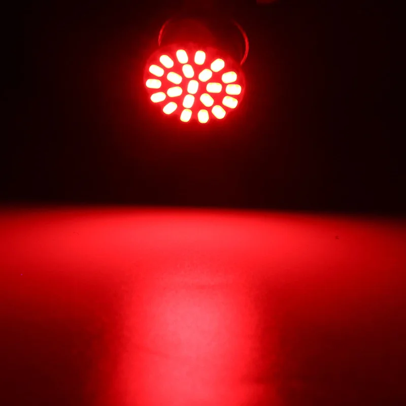 thumbnail image 1 of 2X 6X 10X 12V Bombilla LED 1156 BA15S R5W R10W 1157 BAY15D 3014 22 SMD para luces de giro de camión Lámpara de circulación diurna 6000K Blanco, 1 of 5