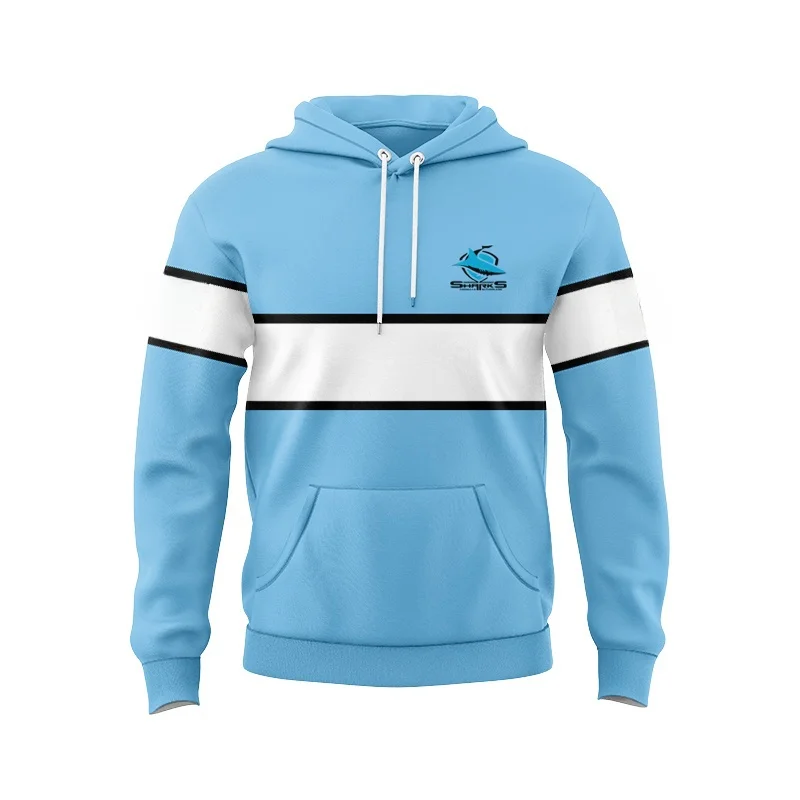Shark Fashion Australian Men's Training Rugby Shirt Uniform Latest Rugby Uniform/Indigenous/Legion