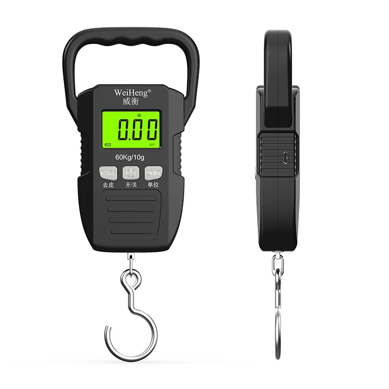 60kg/10g Electronic Portable Scale Rechargeable Digital Hanging Scale Anti Shake High Precision Multi-Purpose Weighing Tool