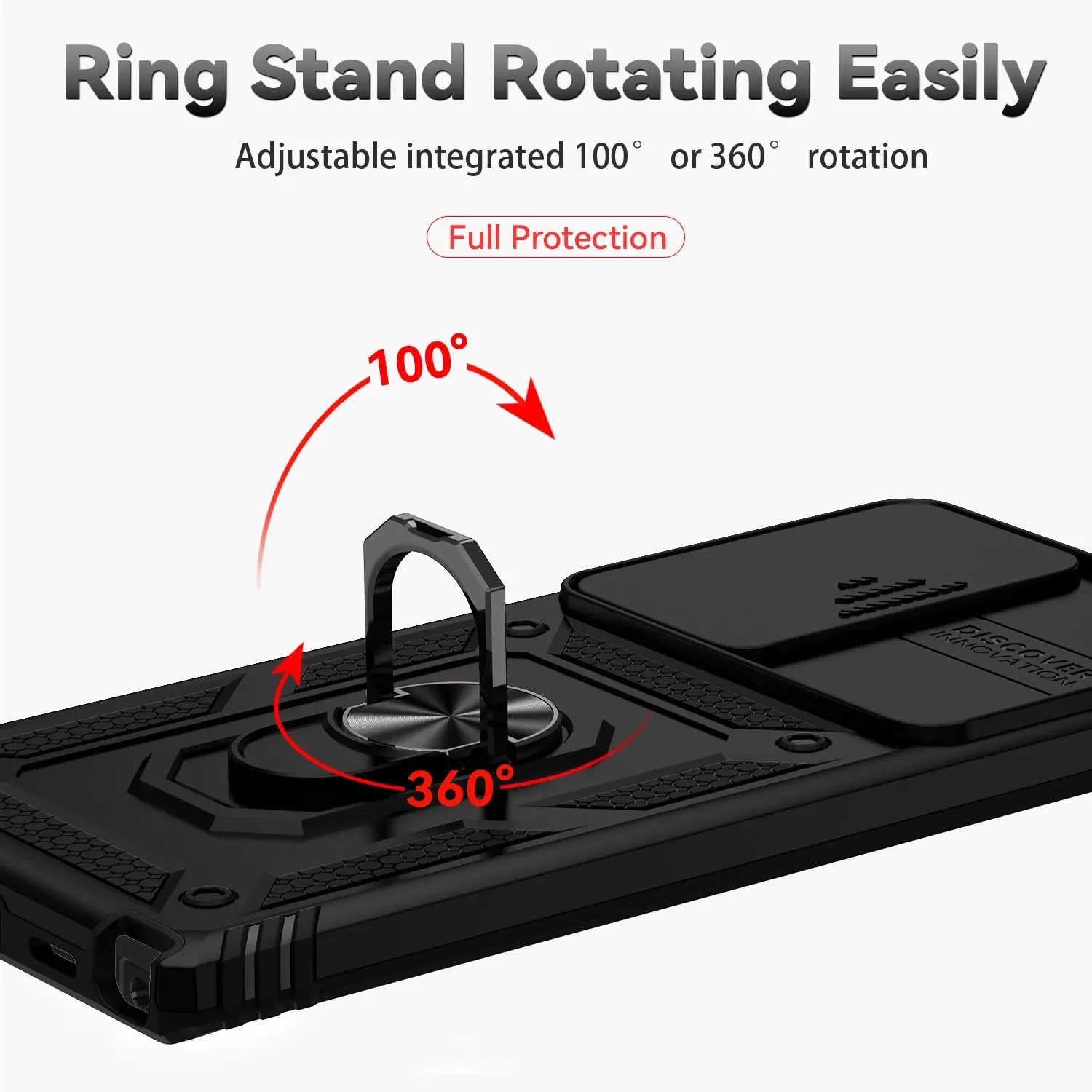 Slide Lens Magnetic Holder Back Bumper Case Coque s Cover
