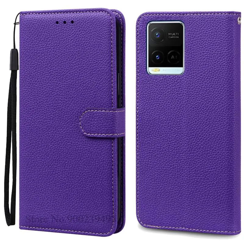 Stylish Wallet Flip Case with Silicone Cover for Various Vivo Smartphones