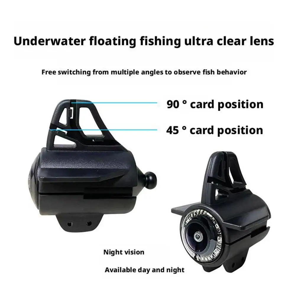 Portable Fish Depth Finder Handheld 1080P 4.3 Inch LCD Underwater 220&deg; Fishing Camera Night Vision