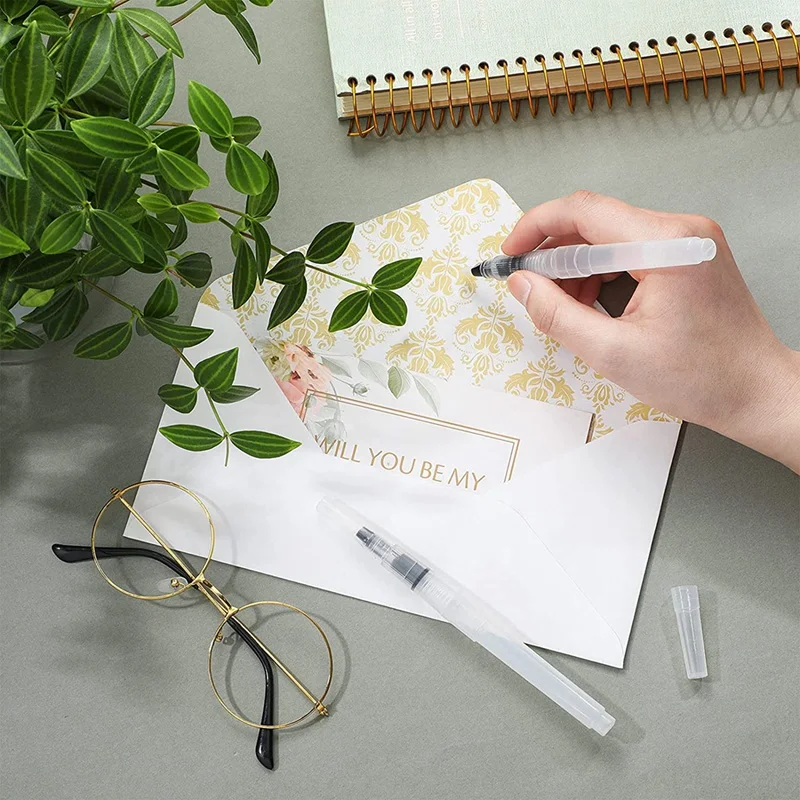 10 조각 연필 스타일 Moistener Stamp Envelope Moistener 우편물 편지 Sealer 봉투 Licker for Office