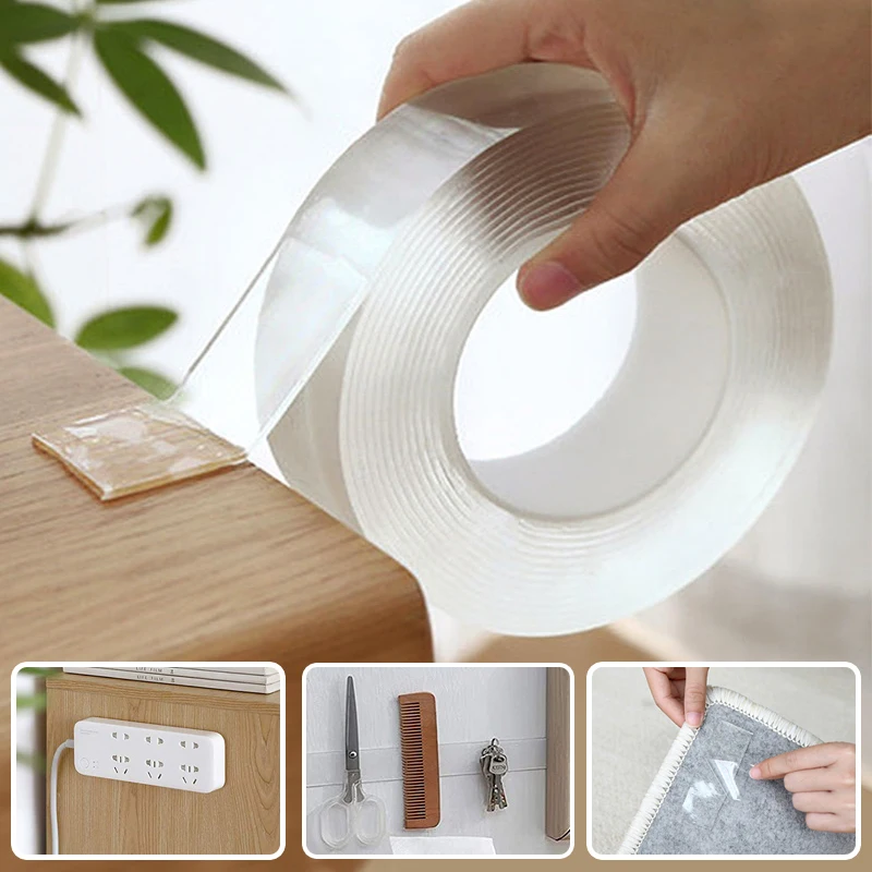 Double Sided Tape Resistant Transparent  Transparent Adhesive Tape Double  Side - 50 - Aliexpress