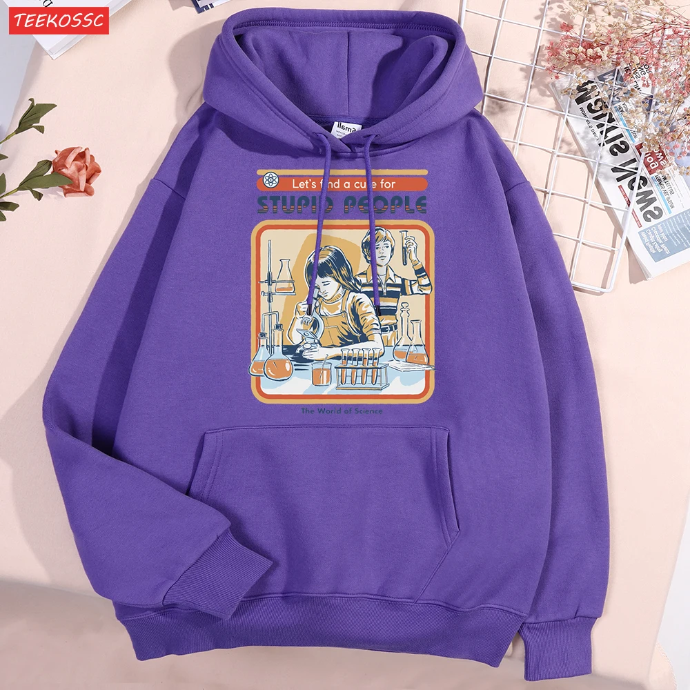 A Cure For Stupid People Men Women Sweatshirt Hip Hop Oversize Hoody Autumn Fleece Streetwear Harajuku Fleece Hoodie Couple