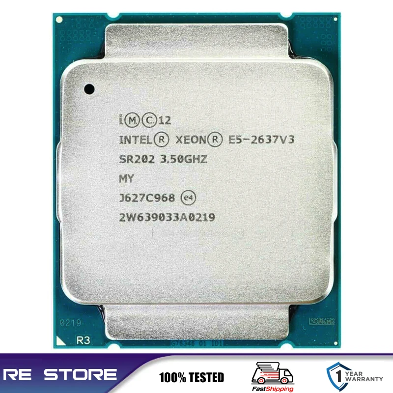 Used Intel Xeon E5 2637 V3 Processor 3.5GHz Quad-Core 15M LGA 2011-3 ...