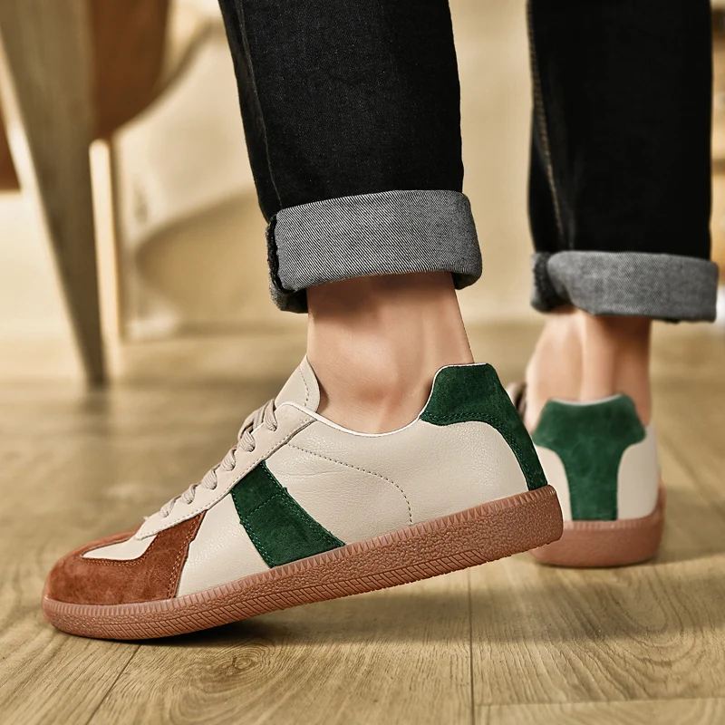 Classic Original Men's Sneakers High Quality Leather Casual Shoes Men Stylish Women's Sports Shoes Retro Suede Lace-up Trainers