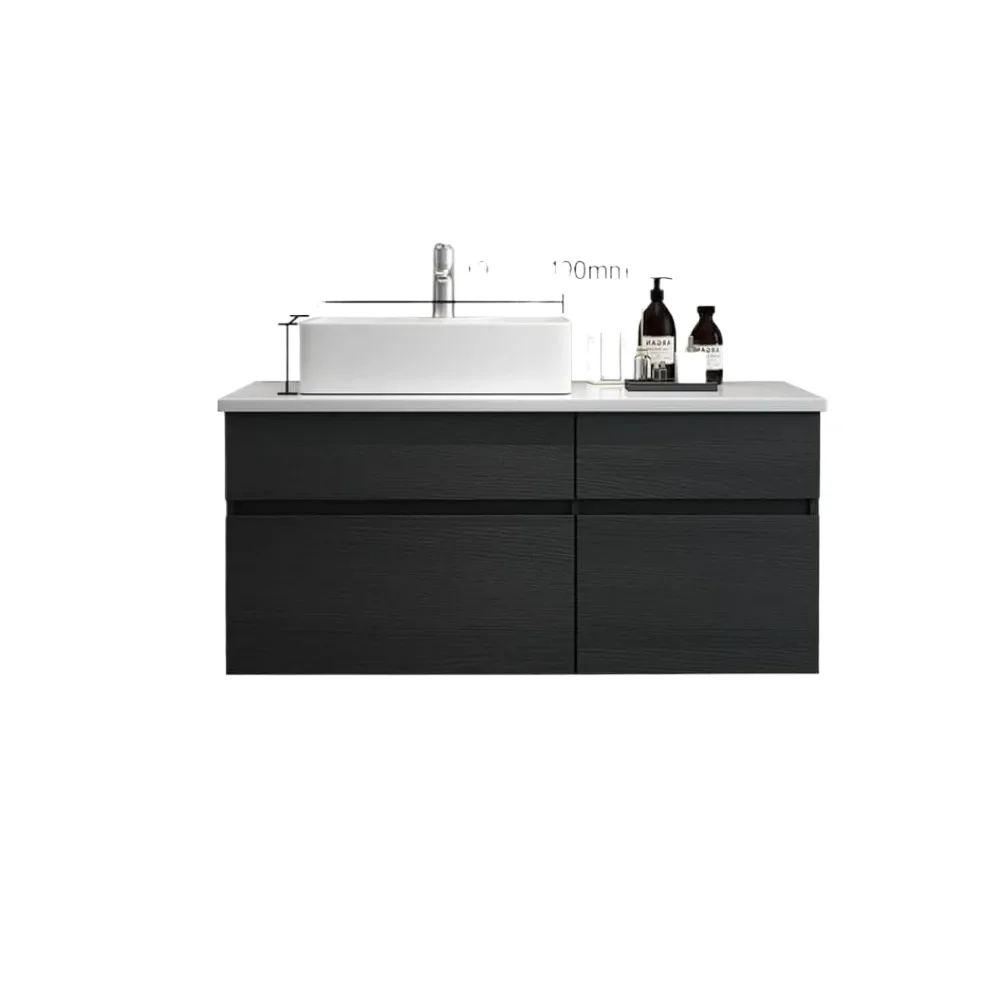 Floating bathrobe with ceramic sink, bathrobe, 31." bathroom sink cabinet