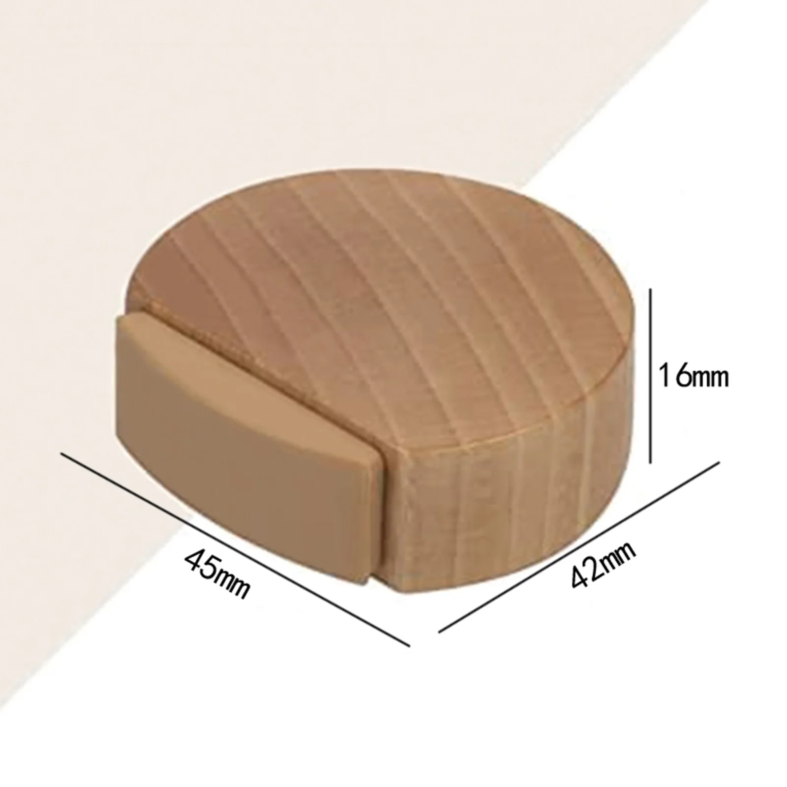 Round Wooden Door Stopper Self Adhesive Anti-Collision Door Rear Stop Home Wall Floor Furniture Protection Mute Silent Block door stopper,silicone door stopper,door stopper bumpers