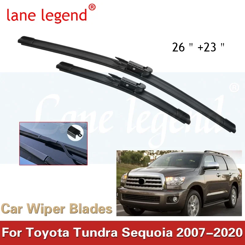 

Car Wiper LHD Front Wiper Blades For Toyota Tundra Sequoia 2007 - 2020 Windshield Windscreen Window Car Rain Brushes 26"+23"