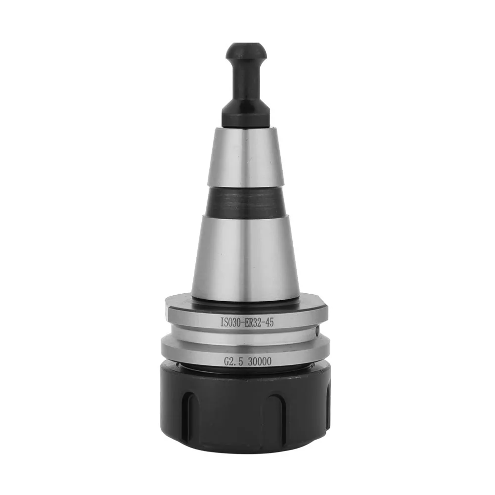 Tool Holder Collet Chuck Spring Collet Chuck Balance Chuck ISO30 ER32 Balance Collet Lathe Chuck G2.5 30000RPM CNC Tool Holder Stainless Steel With Pull Stud Milling Lathe