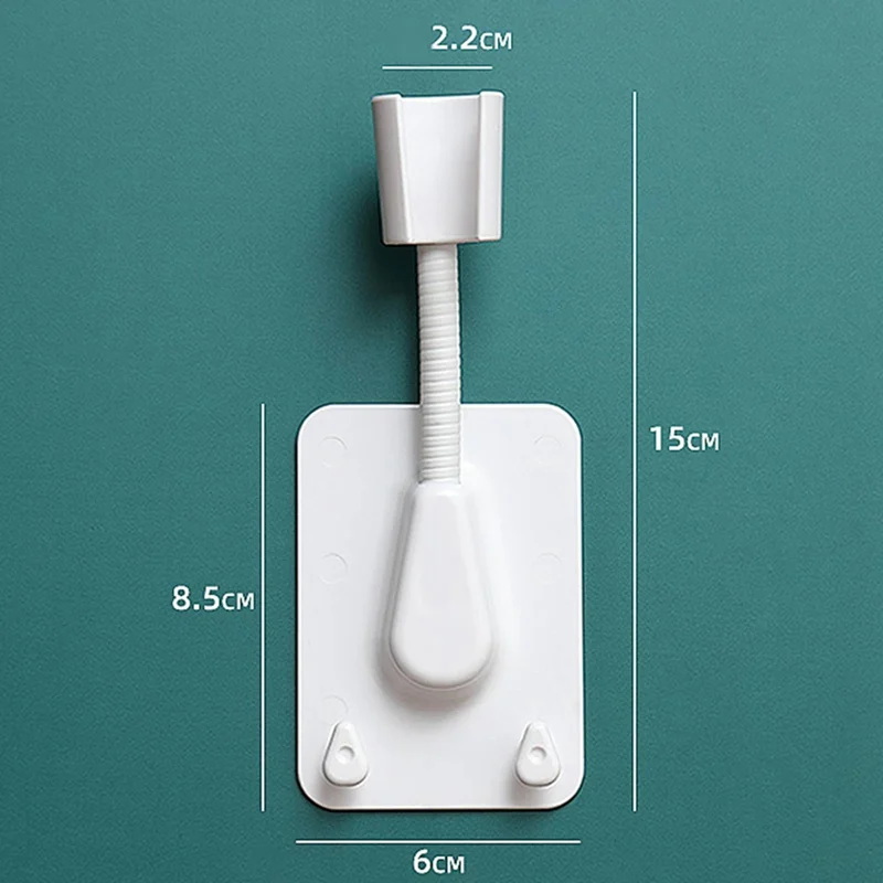 

Universal Faucet Holder Bathroom Accessories Adjustable Shower Head Nozzle Base Bracket 360° Shower Head Bracket Free Punch