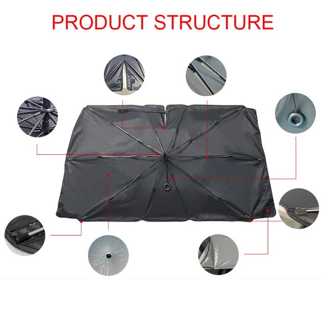 더위를 완벽하게 해결하는 자동차 차양 우산
