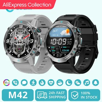 AliExpress Collection COLMI M42 스마트 워치, 1.43 인치 AMOLED 디스플레이, 100 스포츠 모드, 음성 통화 스마트 워치, 남녀공용 밀리터리 등급 터프니스 워치