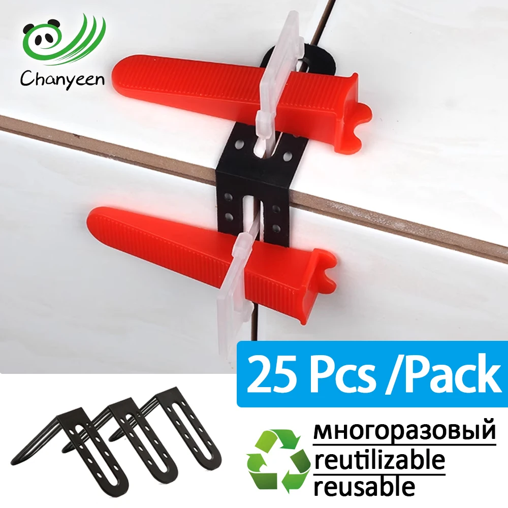 5-25Pcs Tile Leveling System Clips Male Angle For Floor Wall Ceramic Leveler Spacers Locater Adjuster Laying Construction Tools tile spacers tile leveling clips tile leveling tools