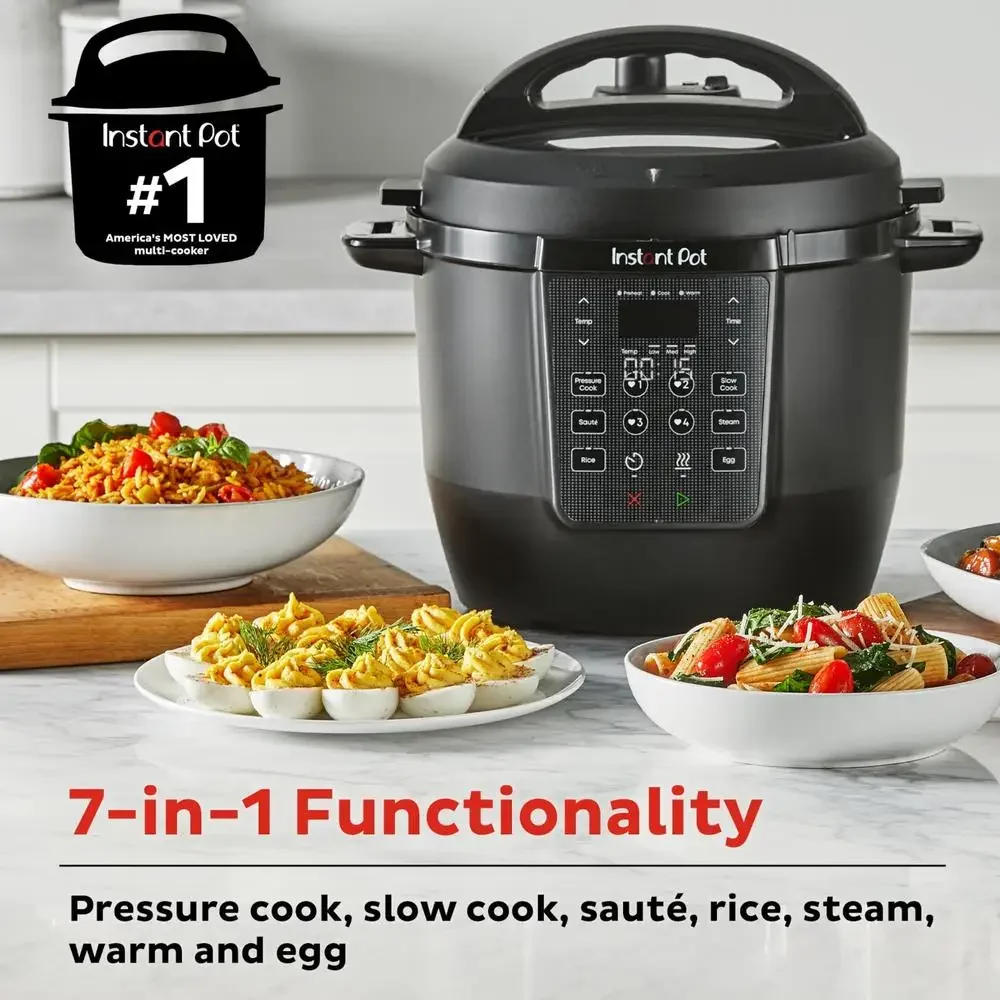 6 Quart Aluminum Ceramic Pressure Cooker Multi-Cooker with 7 Cooking Functions and Customizable Presets Dishwasher Safe Easy 2