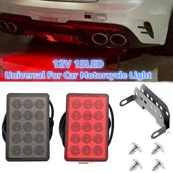 Luce di Stop LED per Auto 12V 15LED Stile F1 Universale per Auto e Moto, Luci Posteriori di Segnalazione e Sicurezza