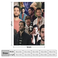 Ben Barnes Collage Throw Blanket Nap Blanket Blanket For Sofa Plaid on the sofa Warm Blanket 2