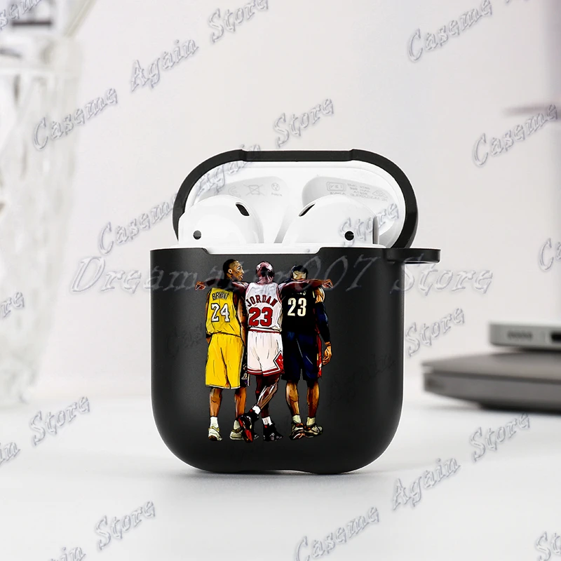Legend Great Basketball Players Case for Airpods 1 2 3 Pro Earphone Box Shockproof Protective AirPods Pro Case