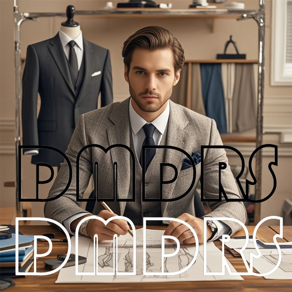 Veste de costume sur mesure noir blanc pour hommes