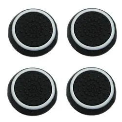 Enhanced Non-Slip Silicone Thumbstick Grip Caps - Set of 4 (WHITE)