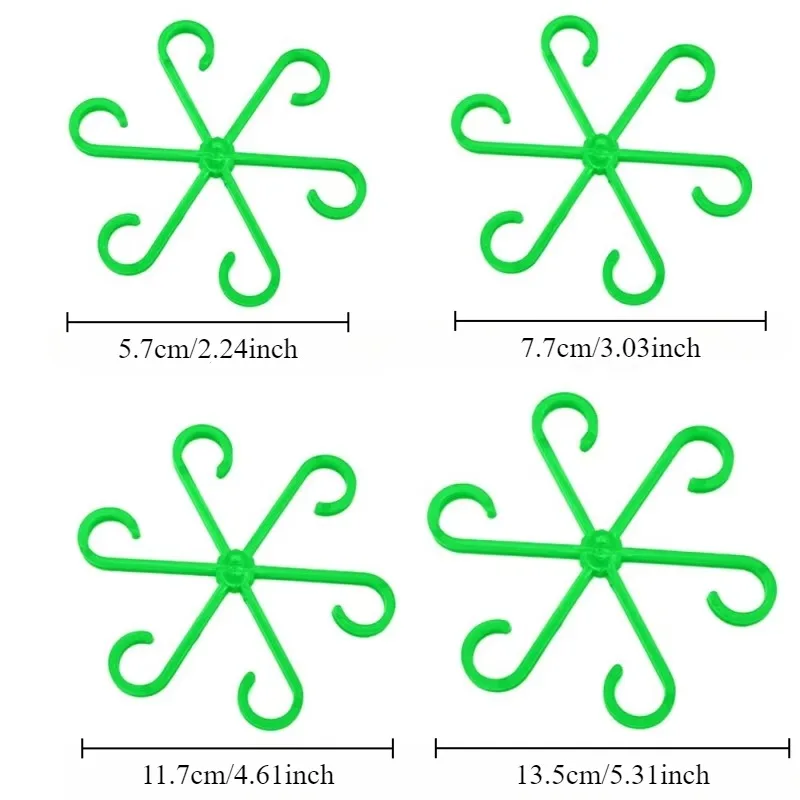 Plant Stem Support 4PCS Reusable Plant Fixed Gathering Shelf Plant Stem Support Stub Stem Organizer Gardening Tools