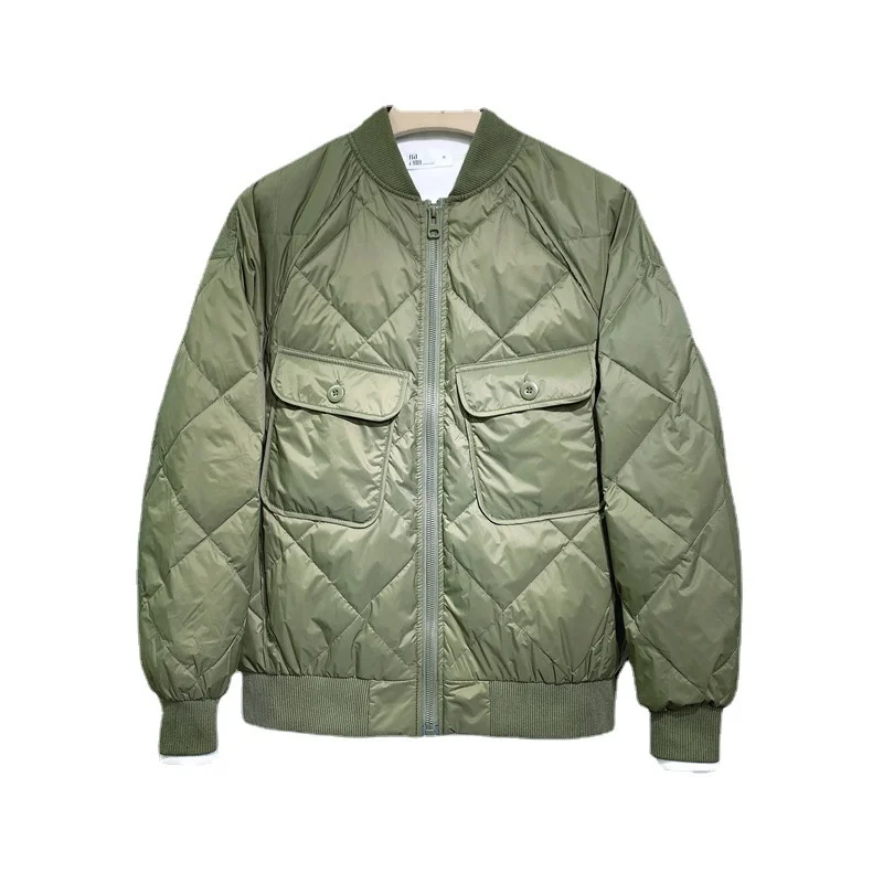 

Lightweight Down Jacket Men's New Three-dimensional Pocket Baseball Collar Coat Winter Outdoor Trekking Fitness Sports Outer